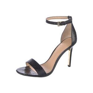 Tory Burch‎ Snakeskin Black and Gold Heels - Size 10